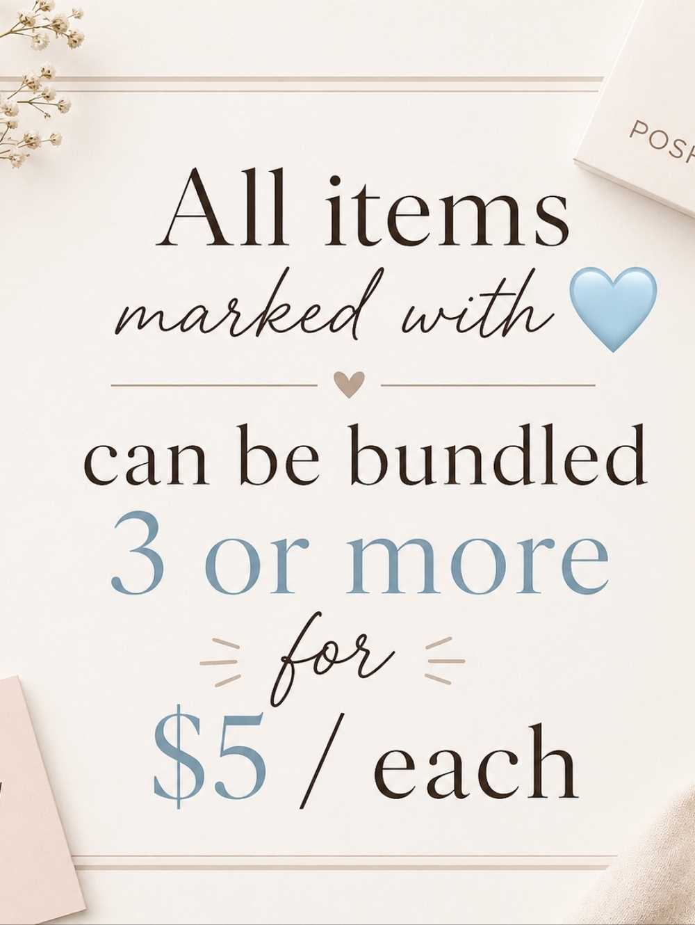 🩵 Bundle Hearts For $5 / Each